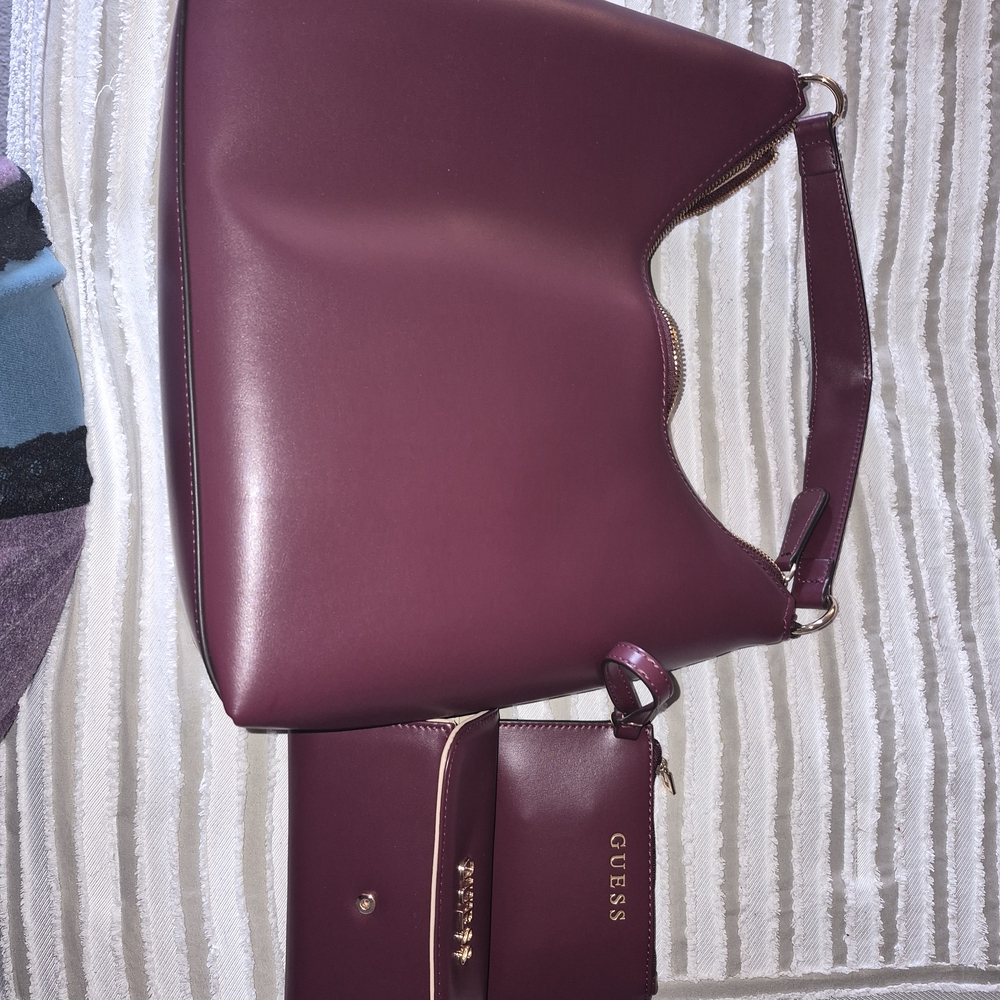 GUESS Burgundy Women's Bag Set